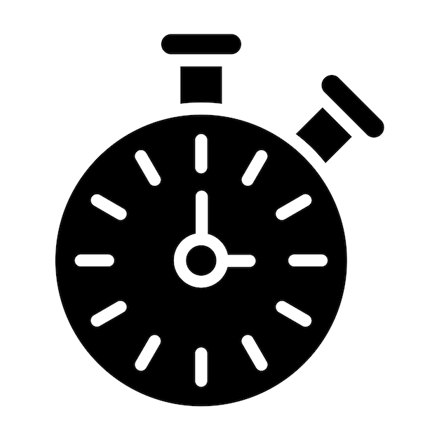 Estilo del icono del temporizador de diseño vectorial