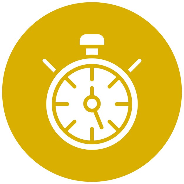 Estilo del icono del temporizador de diseño vectorial