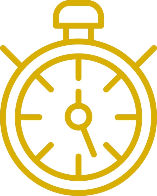 Estilo del icono del temporizador de diseño vectorial