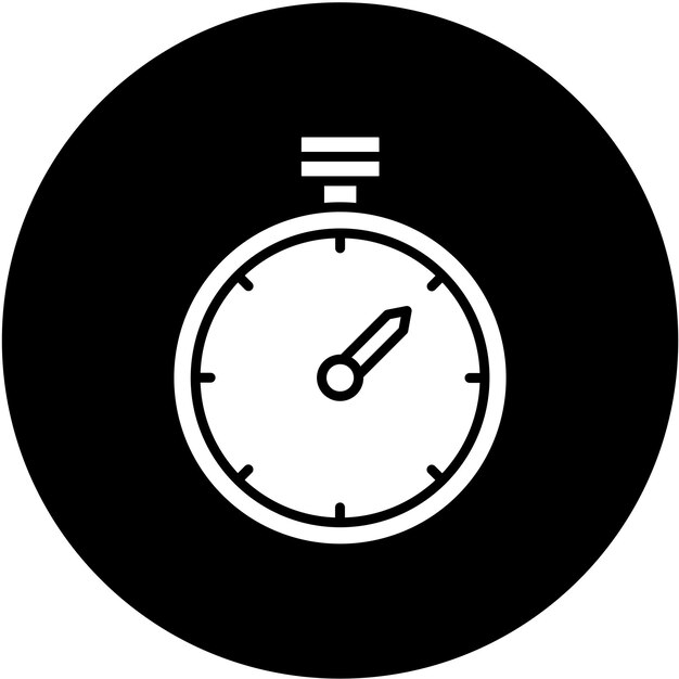 Estilo del icono del temporizador de diseño vectorial