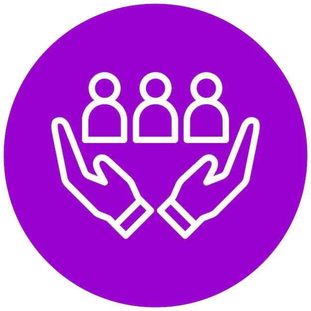 Estilo de icono de terapia de grupo de diseño vectorial