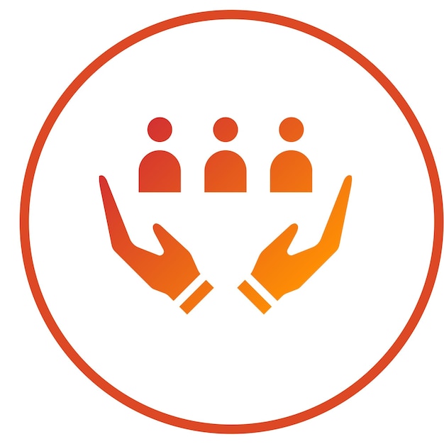 Estilo de icono de terapia de grupo de diseño vectorial