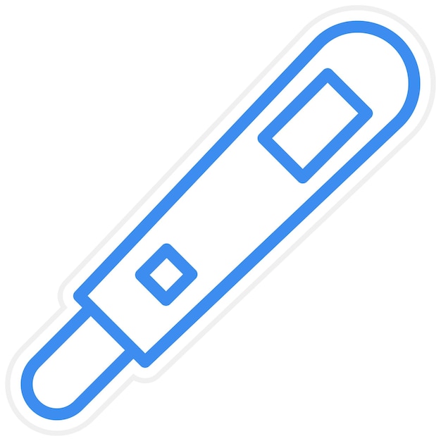 Estilo del icono del termómetro de diseño vectorial