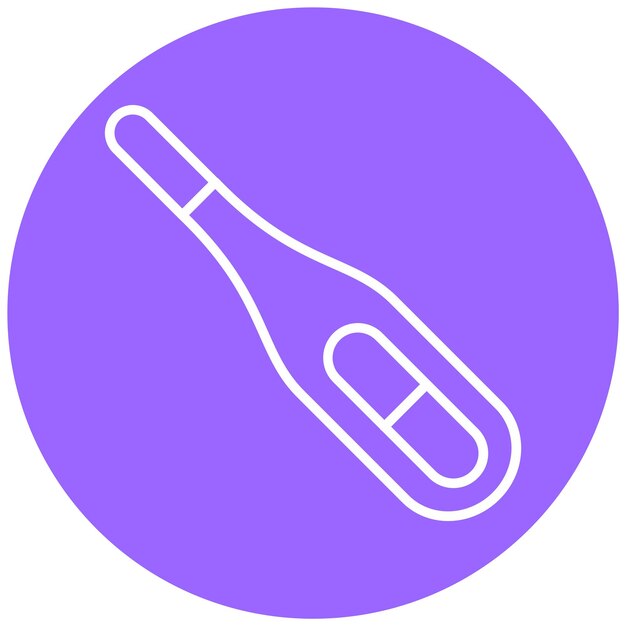 Estilo del icono del termómetro de diseño vectorial