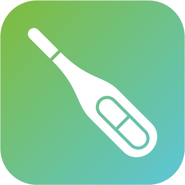Estilo del icono del termómetro de diseño vectorial