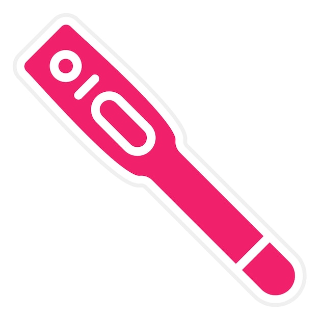 Estilo del icono del termómetro de diseño vectorial