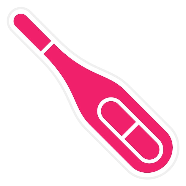 Estilo del icono del termómetro de diseño vectorial