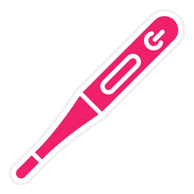 Estilo del icono del termómetro de diseño vectorial