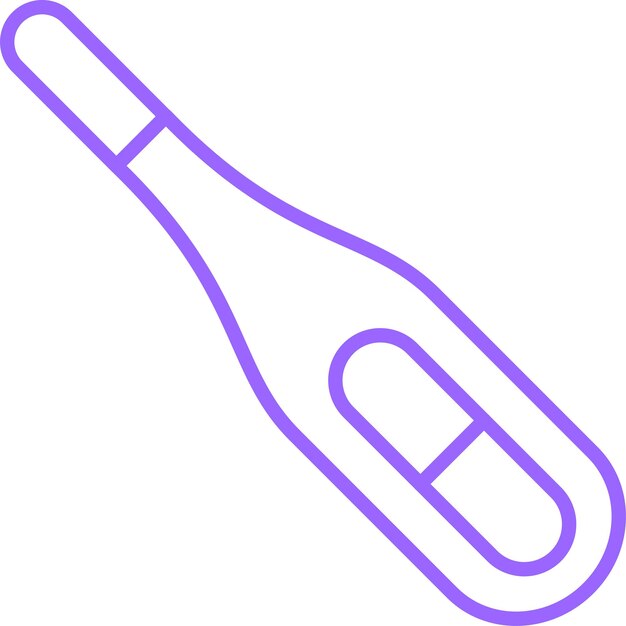 Estilo del icono del termómetro de diseño vectorial