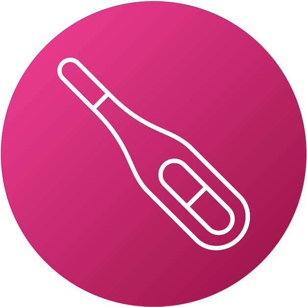 Estilo del icono del termómetro de diseño vectorial