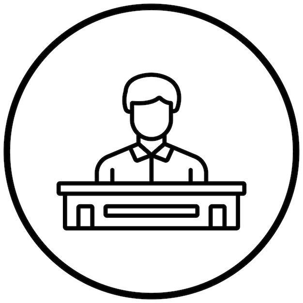 Estilo del icono del testigo