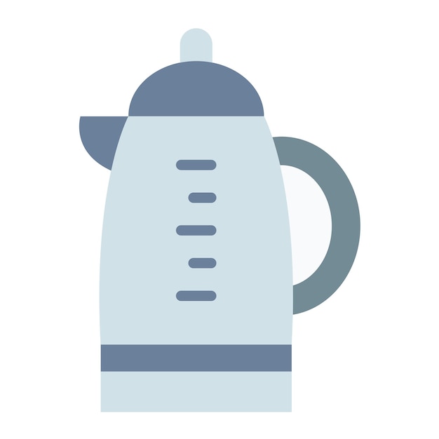 Estilo del icono de la tetera de diseño vectorial
