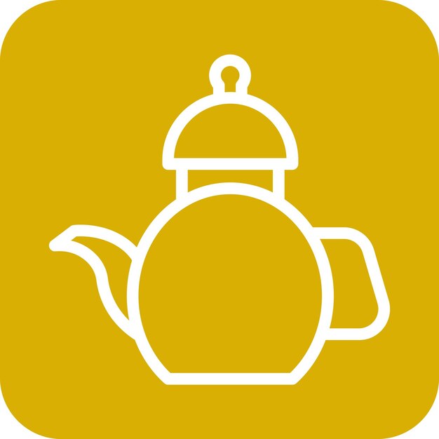 Estilo del icono de la tetera