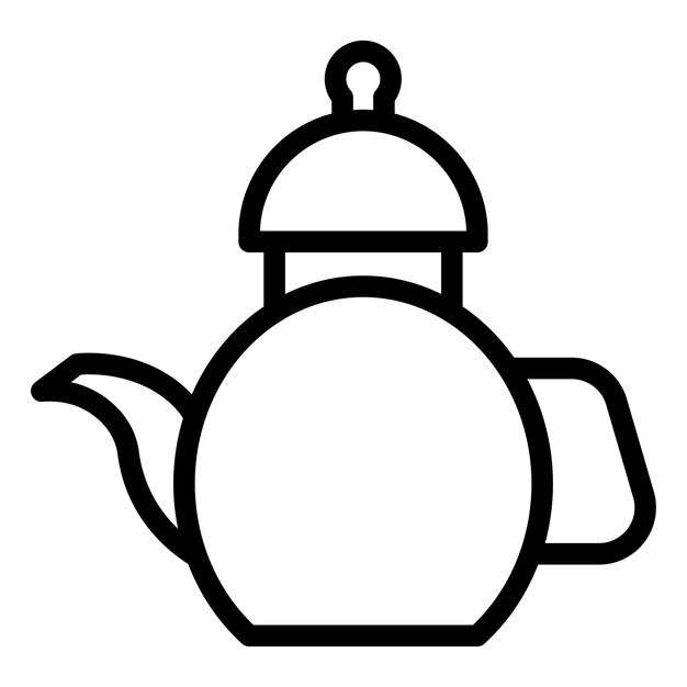 Estilo del icono de la tetera