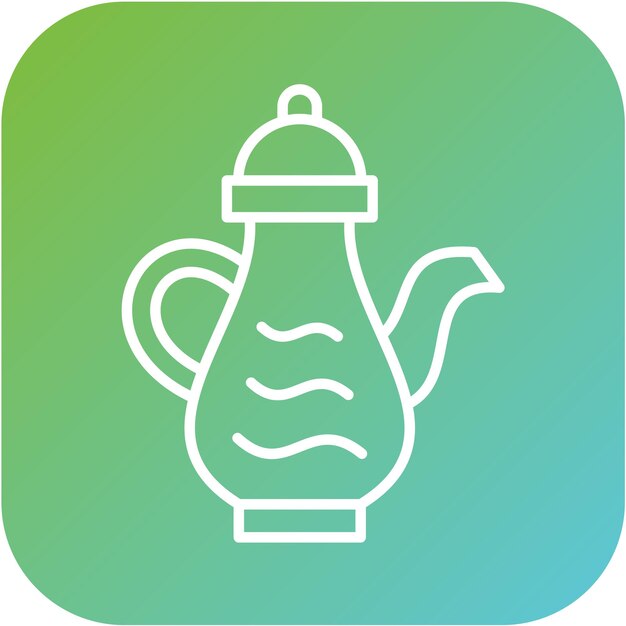 Estilo del icono de la tetera