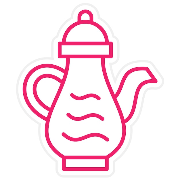 Estilo del icono de la tetera