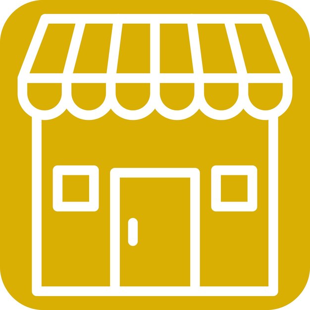 Estilo de icono de la tienda de diseño vectorial