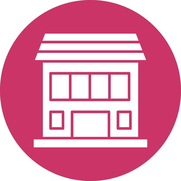 Estilo de icono de la tienda de diseño vectorial