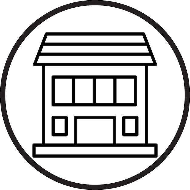 Estilo de icono de la tienda de diseño vectorial