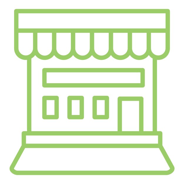 Estilo de icono de la tienda de diseño vectorial