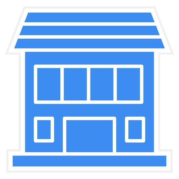 Estilo de icono de la tienda de diseño vectorial