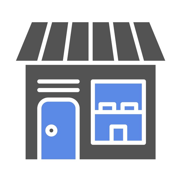 Estilo de icono de la tienda de diseño vectorial