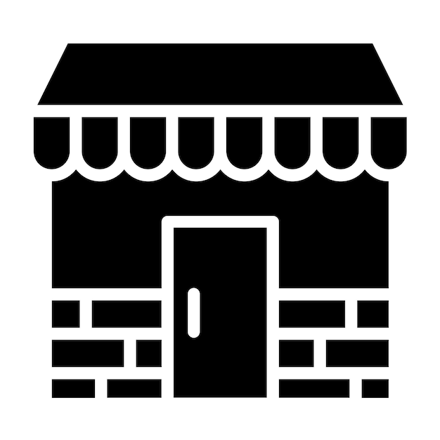 Estilo de icono de la tienda de diseño vectorial