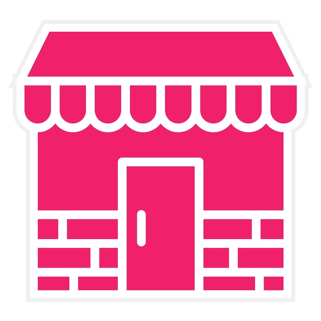 Estilo de icono de la tienda de diseño vectorial