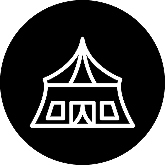 Estilo del icono de la tienda del ejército