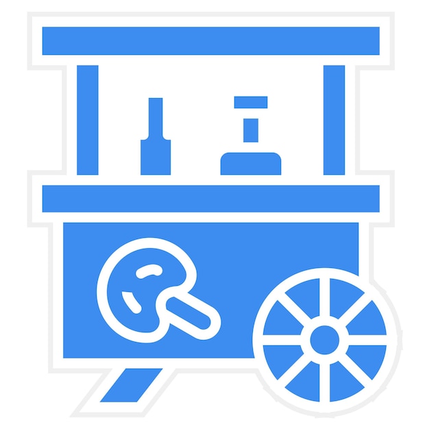 Estilo del icono de la tienda de manzanas de caramelo