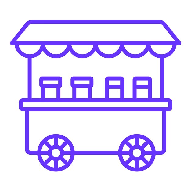 Estilo del icono de la tienda de manzanas de caramelo