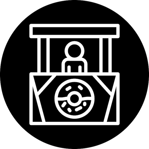 Estilo del icono de la tienda de rosquillas