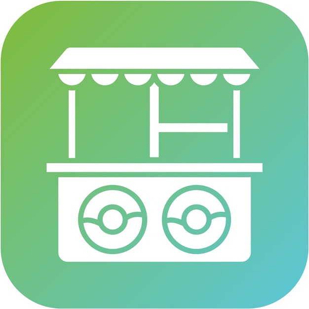 Estilo del icono de la tienda de rosquillas