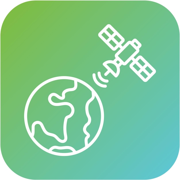 Estilo del icono de la Tierra por satélite