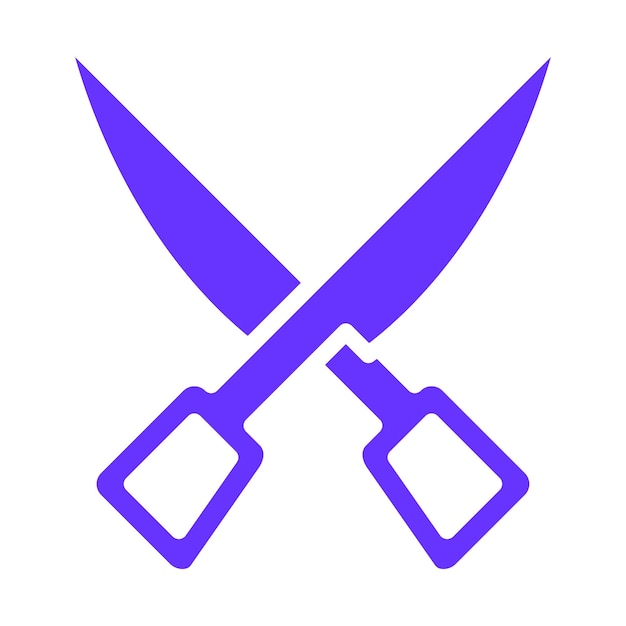 Estilo del icono de las tijeras de diseño vectorial