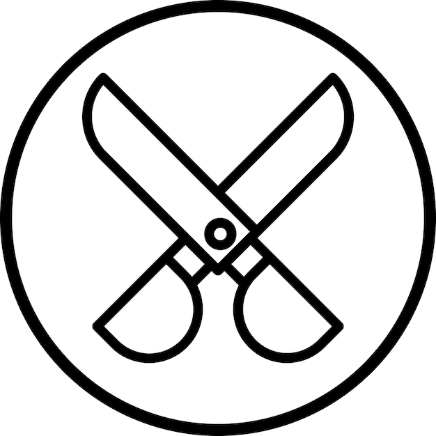 Estilo del icono de las tijeras