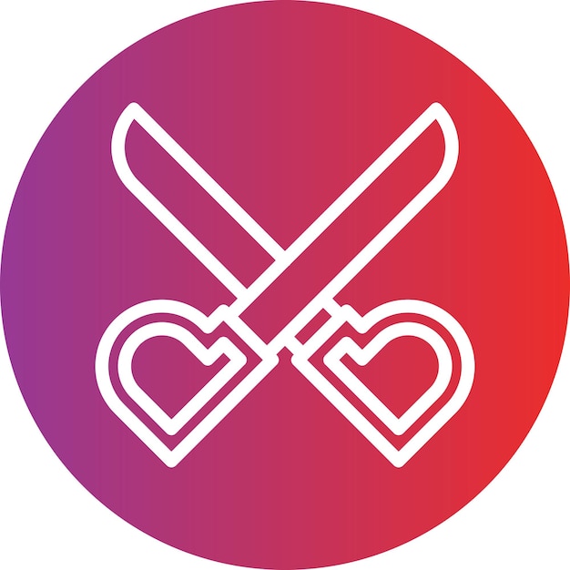 Estilo del icono de las tijeras
