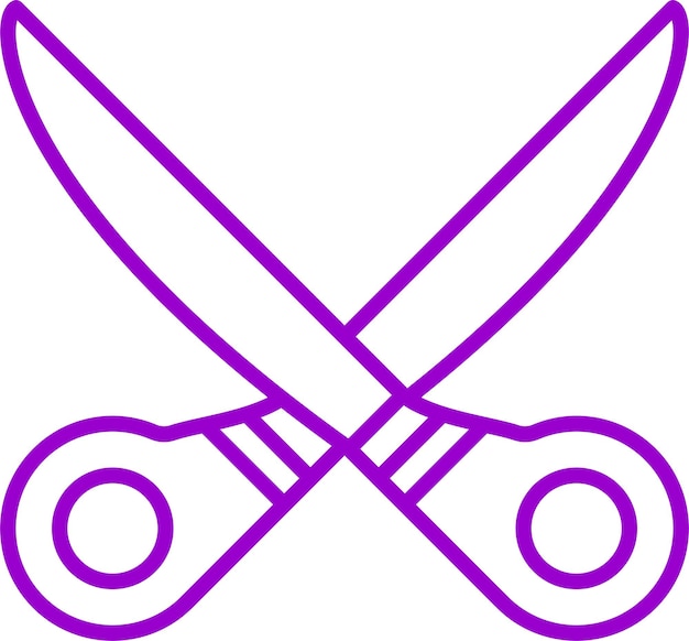Estilo del icono de las tijeras