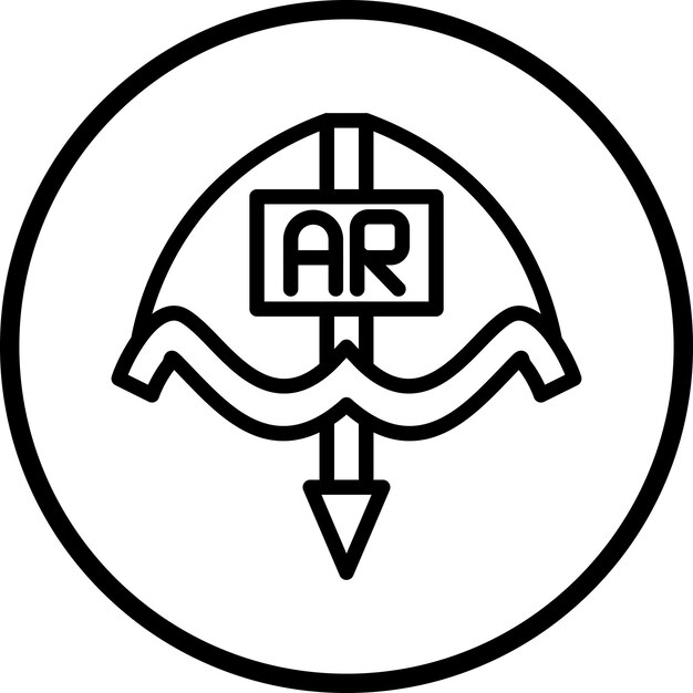 Vector estilo del icono de tiro con arco