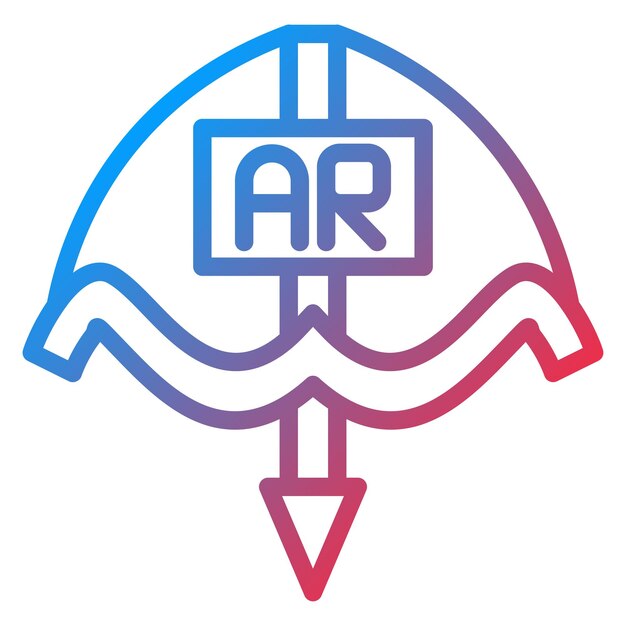 Estilo del icono de tiro con arco