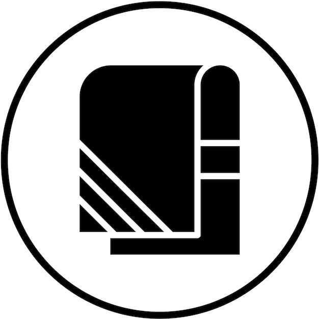 Estilo del icono de la toalla de diseño vectorial