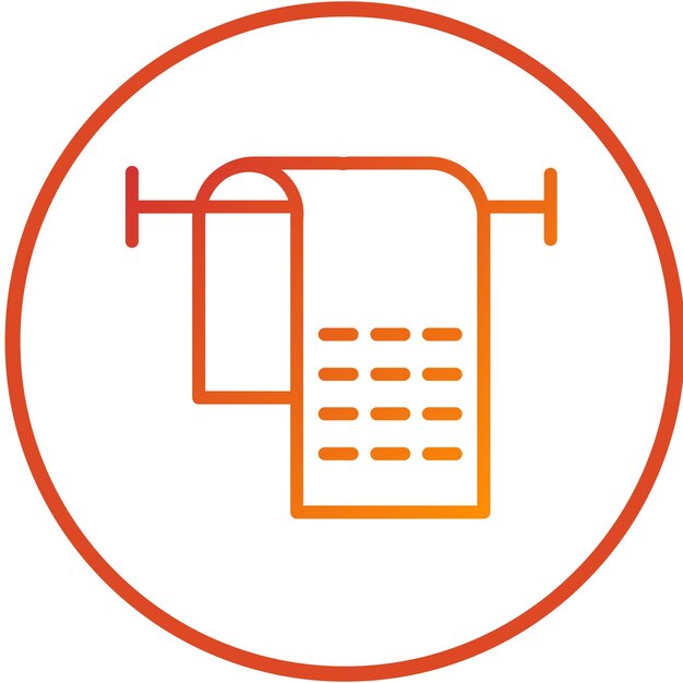 Estilo del icono de la toalla de diseño vectorial