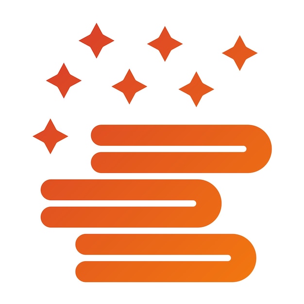 Estilo del icono de la toalla de diseño vectorial
