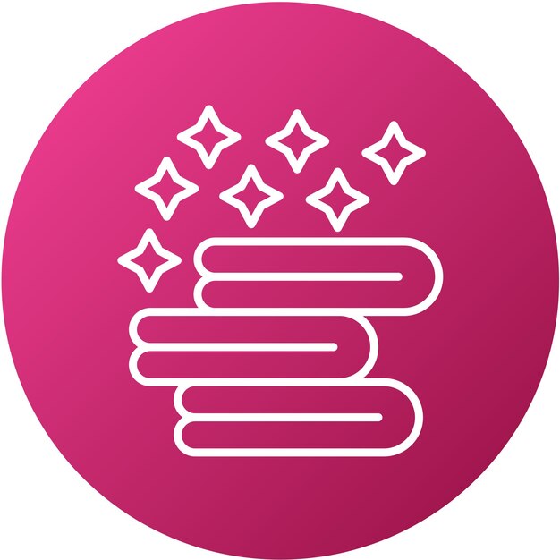 Estilo del icono de la toalla de diseño vectorial