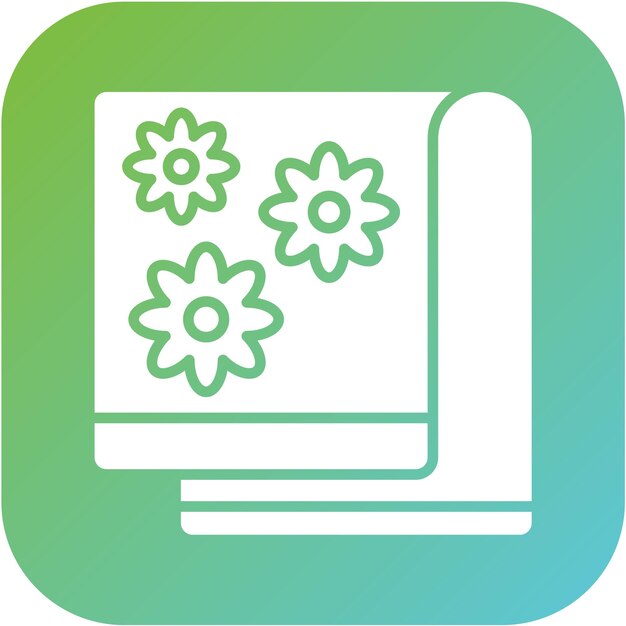 Estilo del icono de la toalla de diseño vectorial