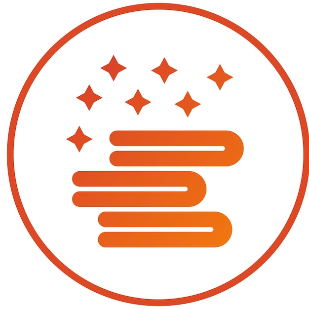 Estilo del icono de la toalla de diseño vectorial