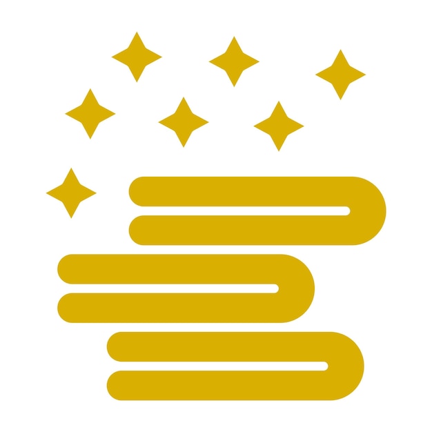 Estilo del icono de la toalla de diseño vectorial