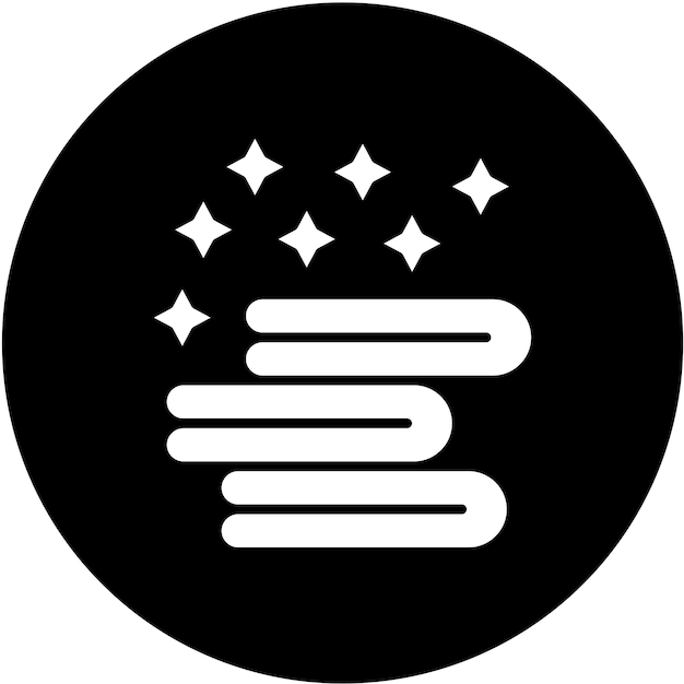 Estilo del icono de la toalla de diseño vectorial