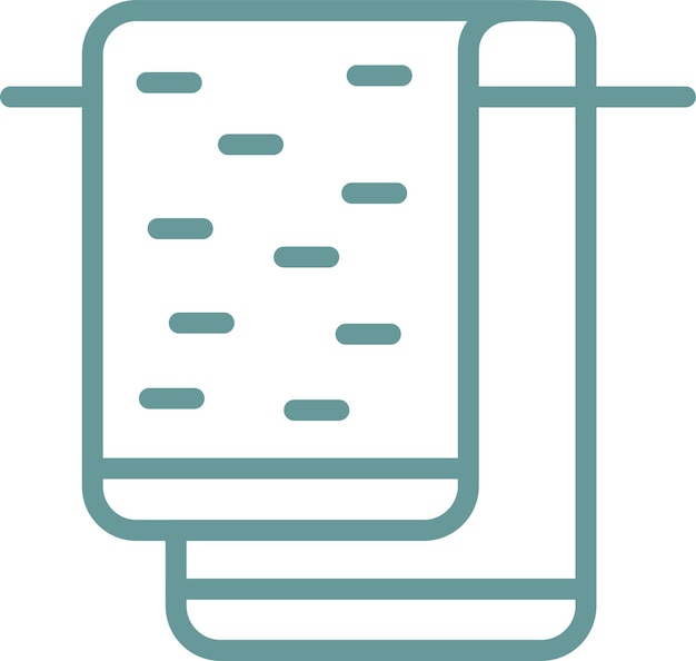 Estilo del icono de las toallas de diseño vectorial