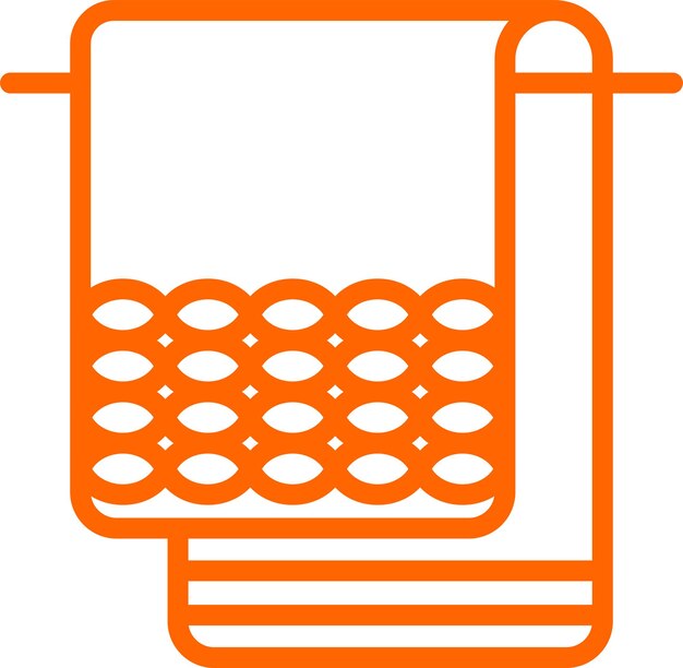 Estilo del icono de las toallas de diseño vectorial